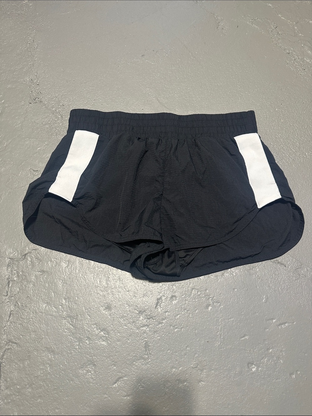 JoyLab Black Athletic Shorts with White Side Panels